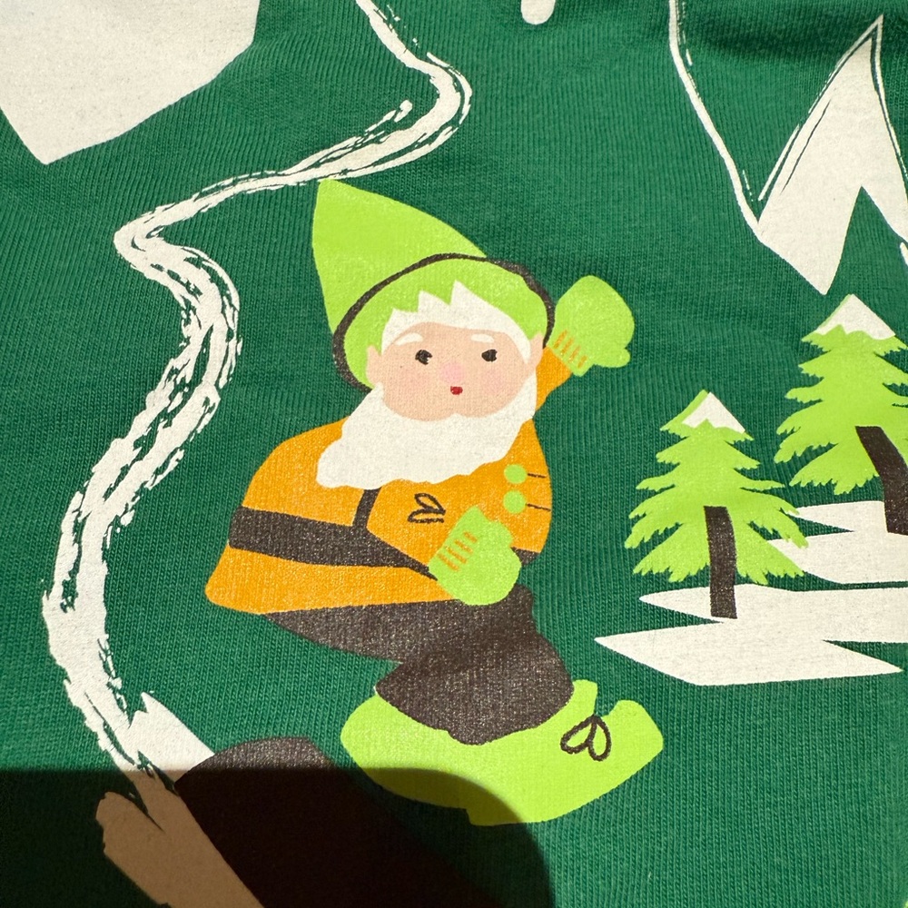 Hanna Andersson Snowboard Gnome Shirt Sz 3 - Picture 3 of 8